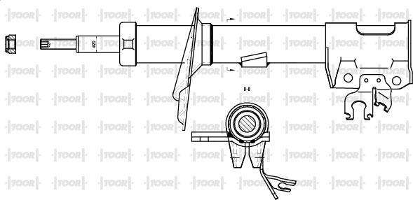 TOOR SG14741 - Ammortizzatore autozon.pro