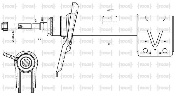 TOOR SG14770 - Ammortizzatore autozon.pro