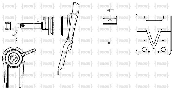 TOOR SG14771 - Ammortizzatore autozon.pro