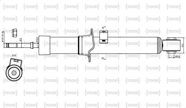 TOOR SG15460 - Ammortizzatore autozon.pro