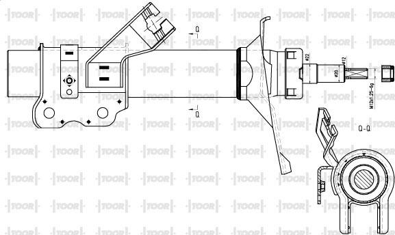 TOOR SG15590 - Ammortizzatore autozon.pro