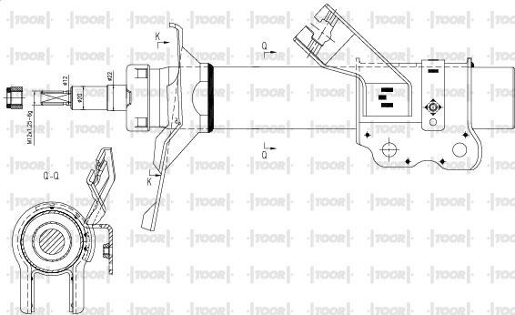 TOOR SG15591 - Ammortizzatore autozon.pro