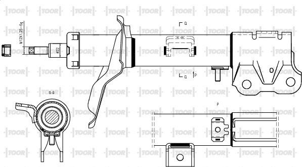 TOOR SG15550 - Ammortizzatore autozon.pro