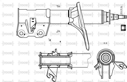 TOOR SG15510 - Ammortizzatore autozon.pro