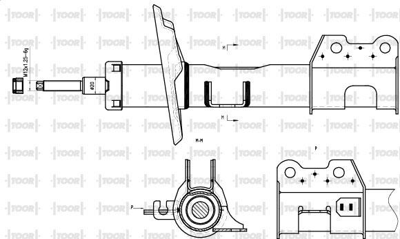 TOOR SG15650 - Ammortizzatore autozon.pro