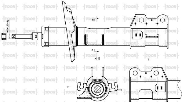 TOOR SG15651 - Ammortizzatore autozon.pro