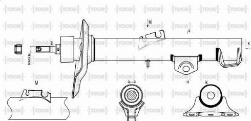 TOOR SG15090 - Ammortizzatore autozon.pro