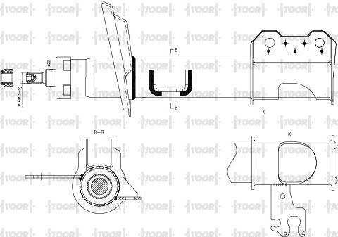 TOOR SG15031 - Ammortizzatore autozon.pro