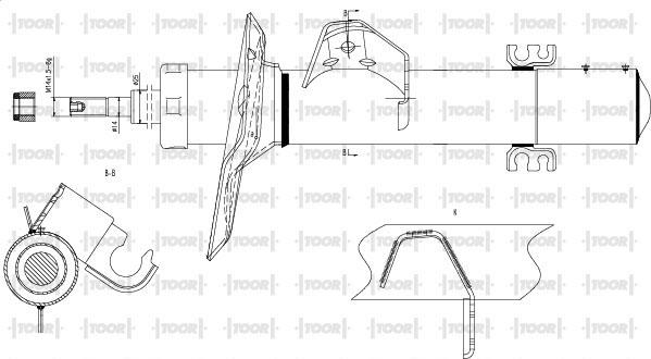 TOOR SG15111 - Ammortizzatore autozon.pro