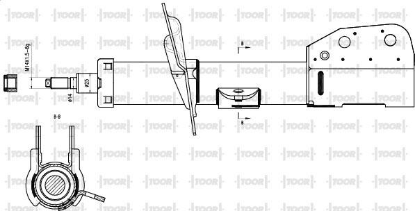 TOOR SG15130 - Ammortizzatore autozon.pro