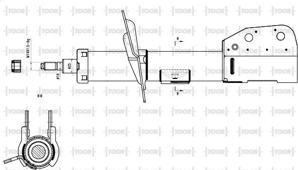 TOOR SG15131 - Ammortizzatore autozon.pro