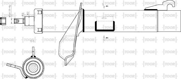 TOOR SG15290 - Ammortizzatore autozon.pro