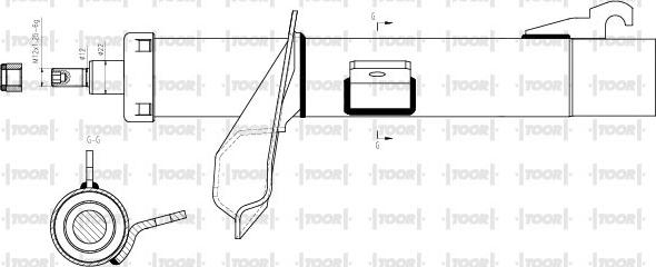 TOOR SG15291 - Ammortizzatore autozon.pro