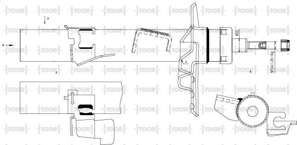 TOOR SG15271 - Ammortizzatore autozon.pro