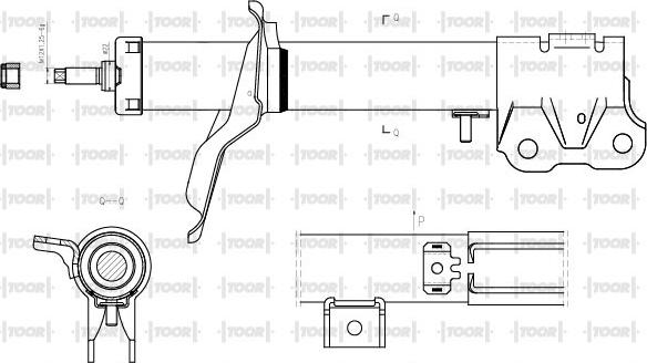 TOOR SG15700 - Ammortizzatore autozon.pro