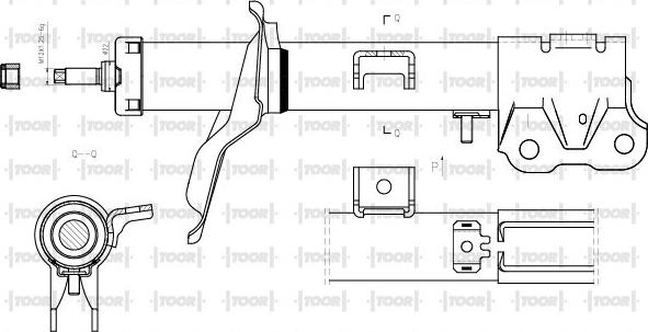 TOOR SG15701 - Ammortizzatore autozon.pro