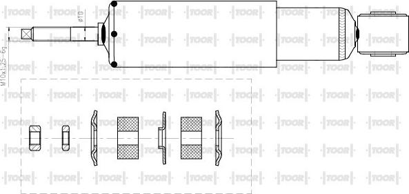 TOOR SG16530 - Ammortizzatore autozon.pro