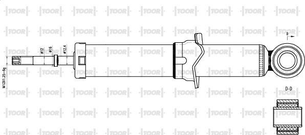 TOOR SG16660 - Ammortizzatore autozon.pro