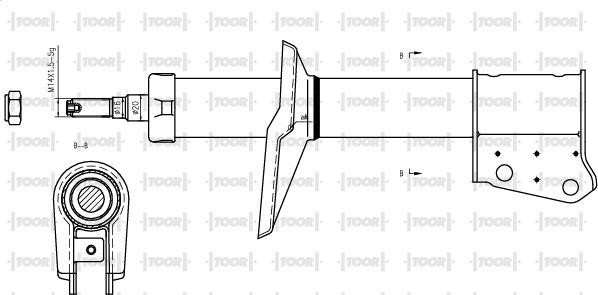 TOOR SG16610 - Ammortizzatore autozon.pro