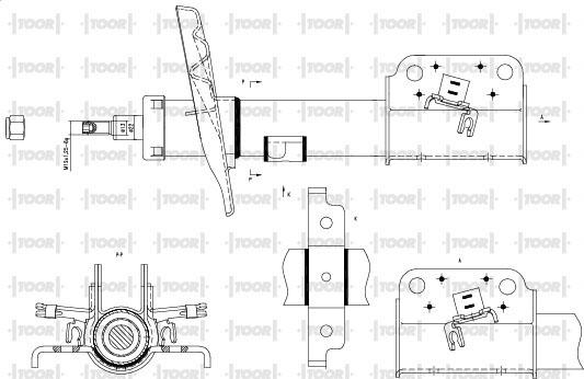 TOOR SG16670 - Ammortizzatore autozon.pro