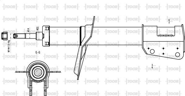 TOOR SG16060 - Ammortizzatore autozon.pro