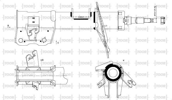 TOOR SG16001 - Ammortizzatore autozon.pro