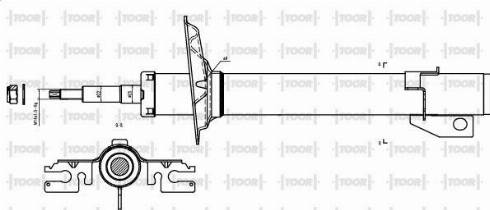 TOOR SG16070 - Ammortizzatore autozon.pro