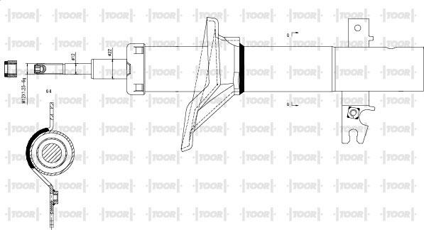 TOOR SG16780 - Ammortizzatore autozon.pro