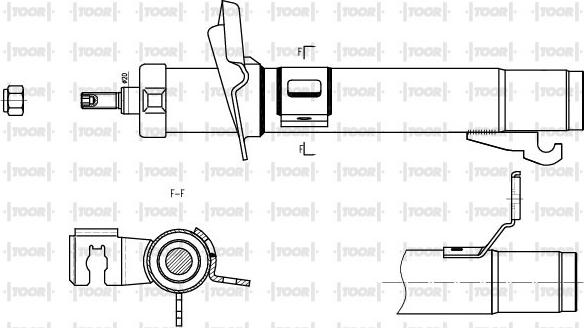 TOOR SG10940 - Ammortizzatore autozon.pro