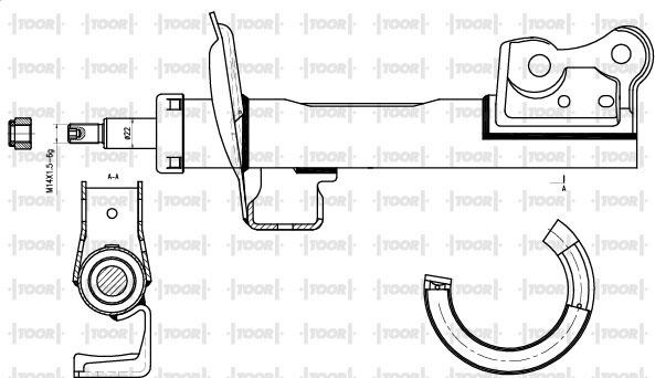 TOOR SG10950 - Ammortizzatore autozon.pro