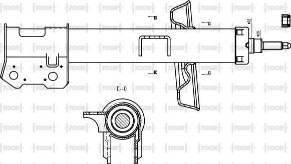 TOOR SG10900 - Ammortizzatore autozon.pro