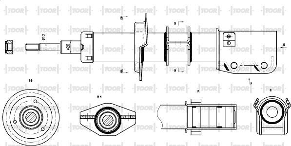 TOOR SG10430 - Ammortizzatore autozon.pro