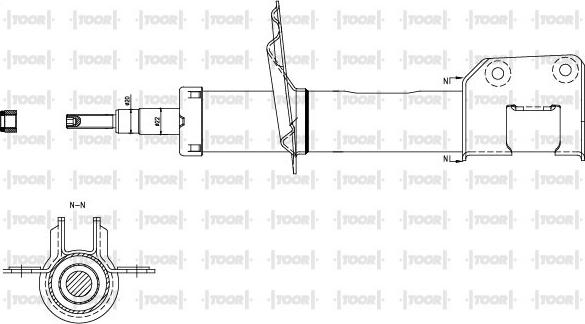 TOOR SG10470 - Ammortizzatore autozon.pro