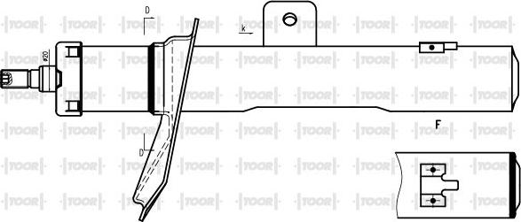 TOOR SG10690 - Ammortizzatore autozon.pro