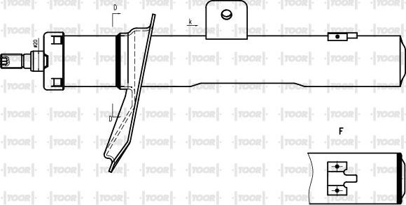 TOOR SG10691 - Ammortizzatore autozon.pro