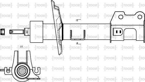 TOOR SG10600 - Ammortizzatore autozon.pro