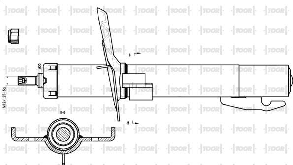 TOOR SG10610 - Ammortizzatore autozon.pro