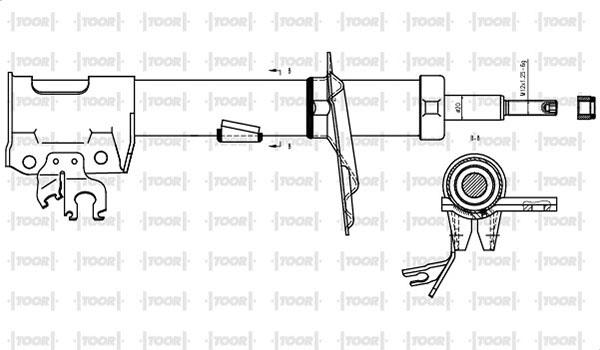 TOOR SG10030 - Ammortizzatore autozon.pro