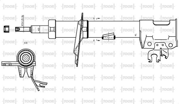 TOOR SG10031 - Ammortizzatore autozon.pro