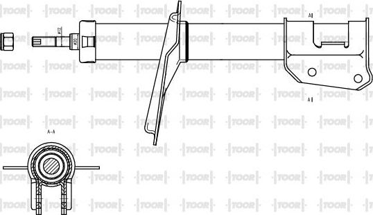 TOOR SG10150 - Ammortizzatore autozon.pro