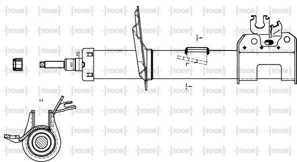 TOOR SG10160 - Ammortizzatore autozon.pro