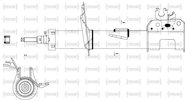 TOOR SG10161 - Ammortizzatore autozon.pro