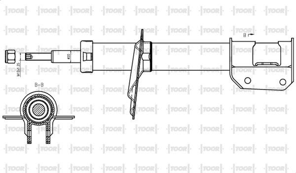 TOOR SG10100 - Ammortizzatore autozon.pro