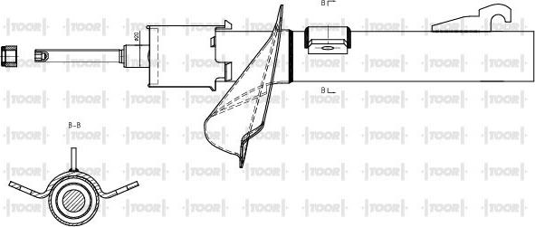 TOOR SG10840 - Ammortizzatore autozon.pro