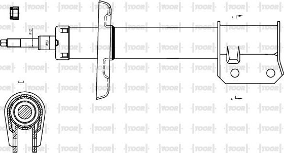 TOOR SG10850 - Ammortizzatore autozon.pro