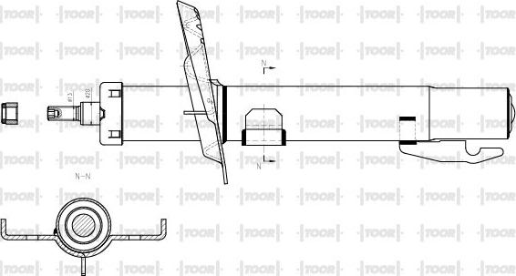 TOOR SG10830 - Ammortizzatore autozon.pro