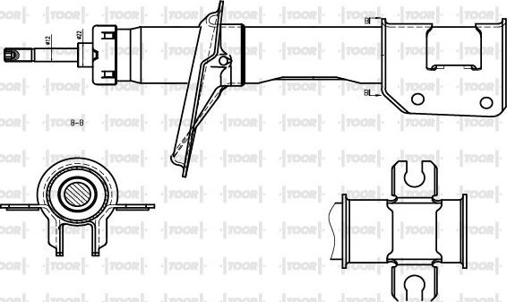 TOOR SG10870 - Ammortizzatore autozon.pro