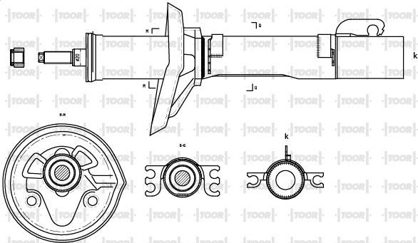 TOOR SG10300 - Ammortizzatore autozon.pro