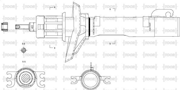 TOOR SG10290 - Ammortizzatore autozon.pro