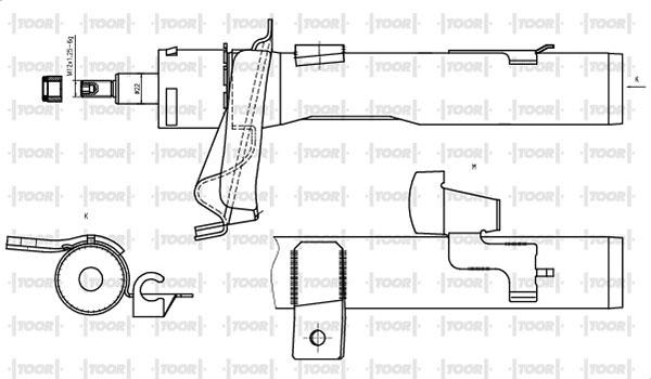 TOOR SG10201 - Ammortizzatore autozon.pro